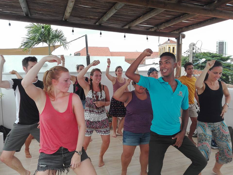 Dance class Spanish school Nueva Lengua Cartagena
